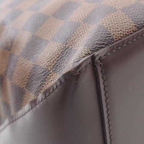 LOUIS VUITTON Authentic Brown Damier Leather Tote Bag - Picture 8 of 12